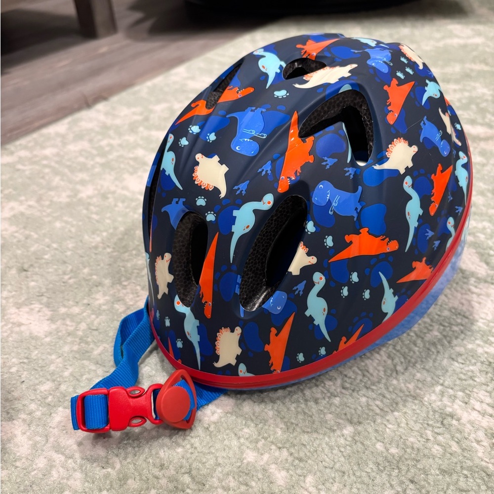 Kids Dinosaur Print Helmet